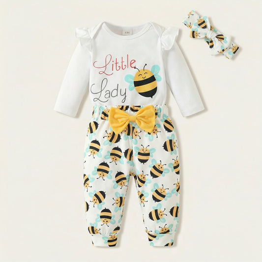 Baby Bee Bow Outfit