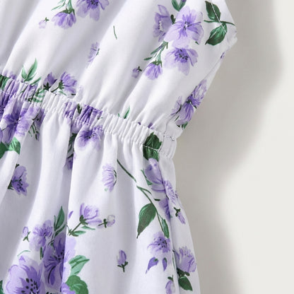 Cardigan and Floral Dress Set