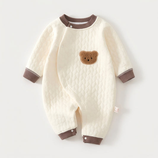 Bear Pocket Cotton Romper