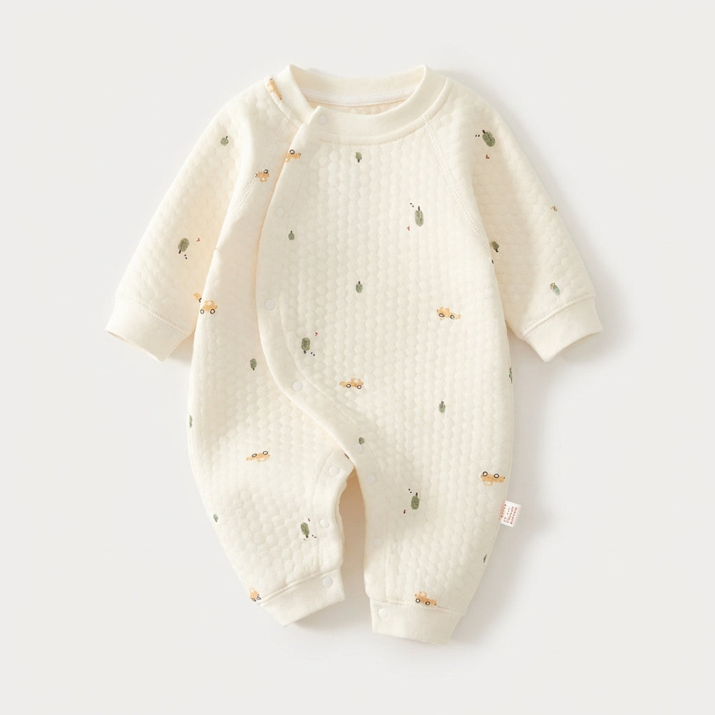 Bear Pocket Cotton Romper