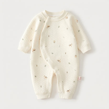 Bear Pocket Cotton Romper