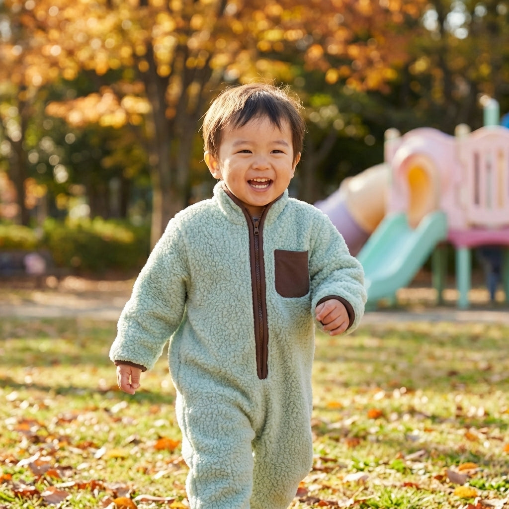Fleece Zip Romper