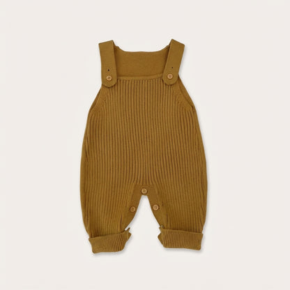 Classic Knit Baby Overalls