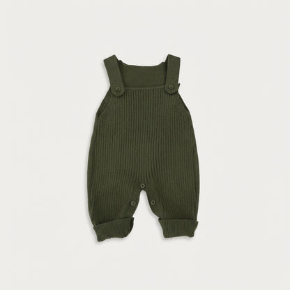 Classic Knit Baby Overalls