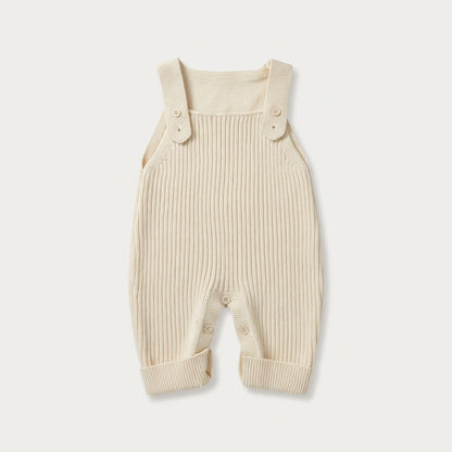 Classic Knit Baby Overalls
