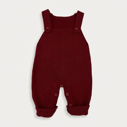 Classic Knit Baby Overalls