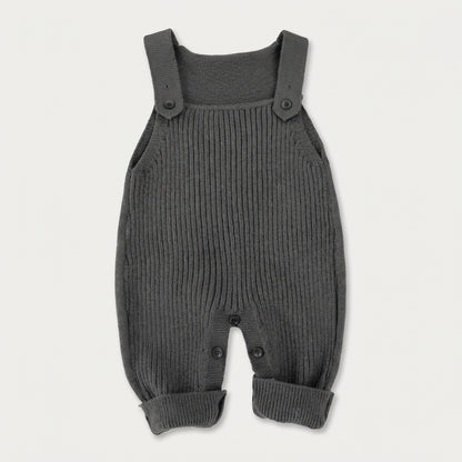Classic Knit Baby Overalls