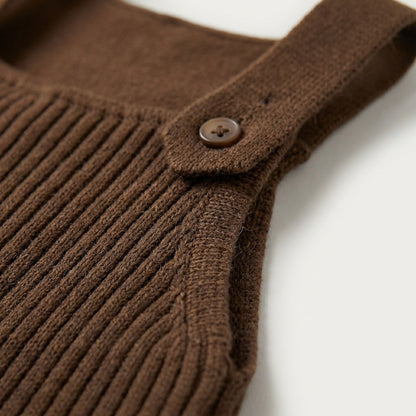 Classic Knit Baby Overalls