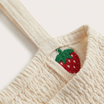 Strawberry Smocked Top and Pants Set