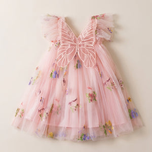 Butterfly Back Tulle Dress