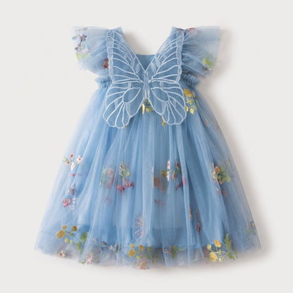 Butterfly Back Tulle Dress