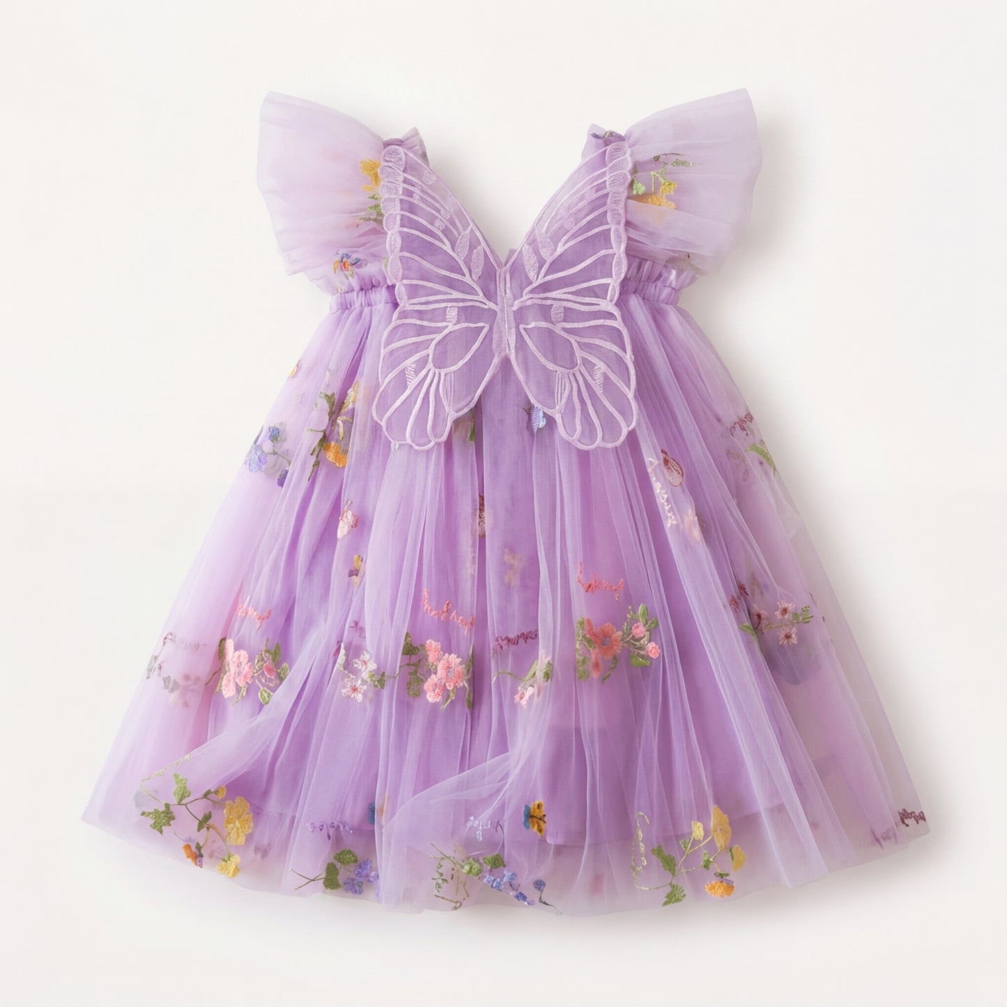 Butterfly Back Tulle Dress