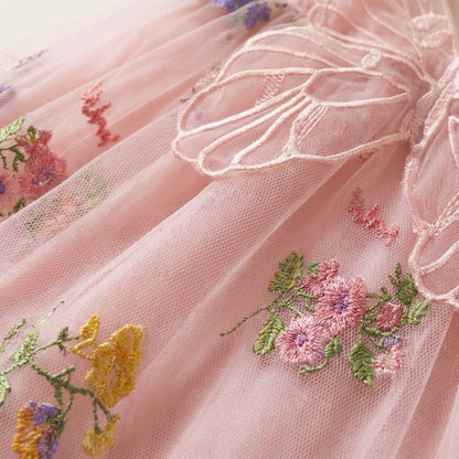 Butterfly Back Tulle Dress