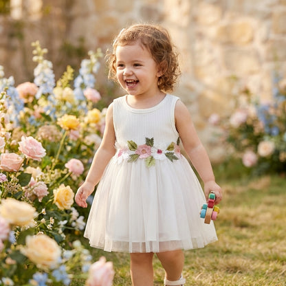 Flower Waist Summer Dress