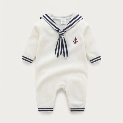 Sailor Collar Baby Romper