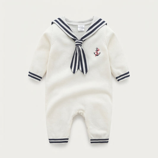 Sailor Collar Baby Romper