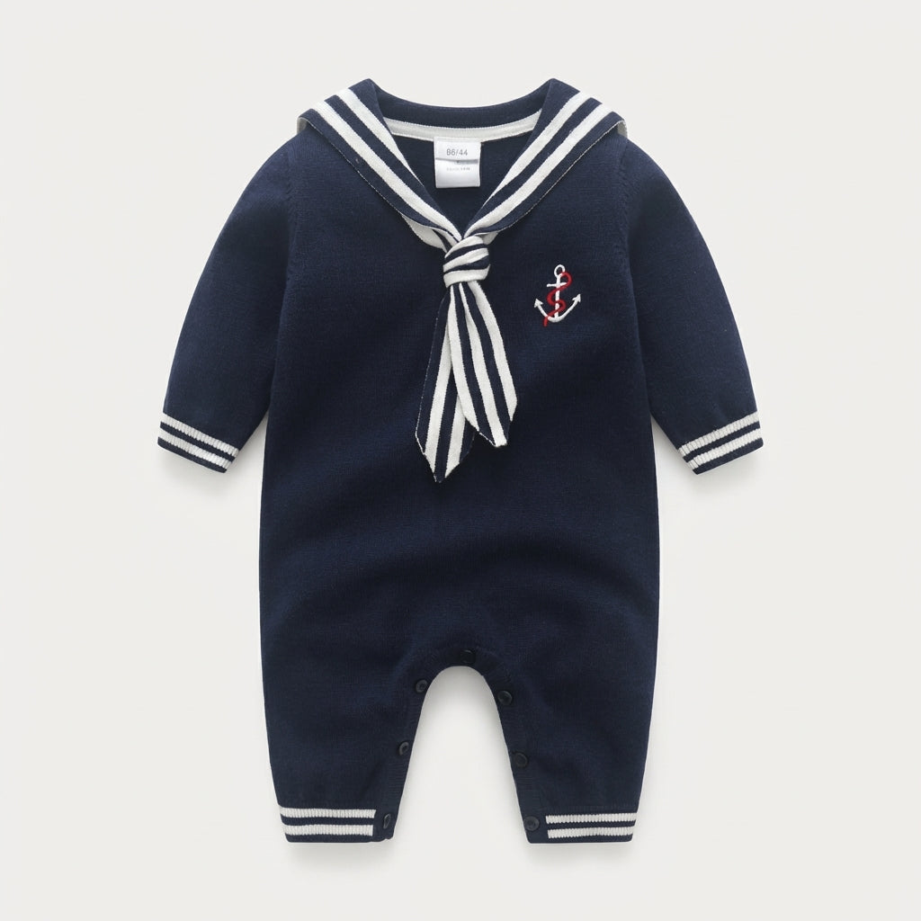 Sailor Collar Baby Romper