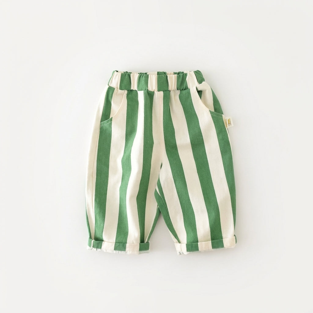 Striped Cotton Baby Pants