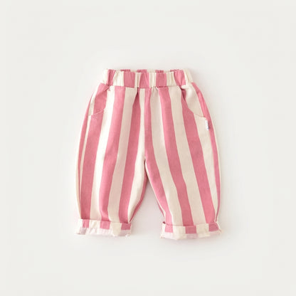 Striped Cotton Baby Pants