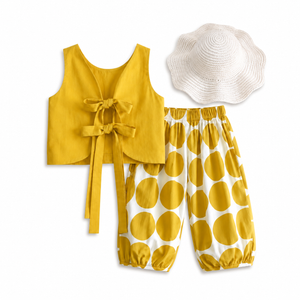 Summer Cotton Two Piece with Hat