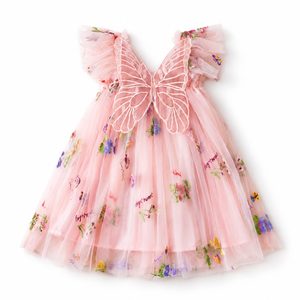 Butterfly Back Tulle Dress