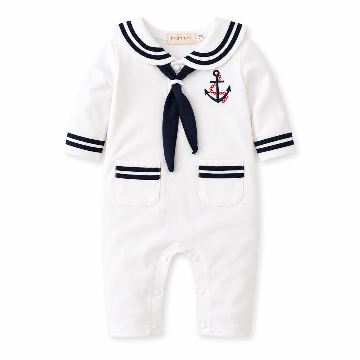 Sailor Collar Baby Romper