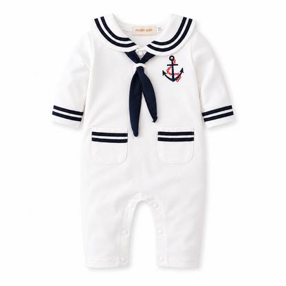 Sailor Collar Baby Romper