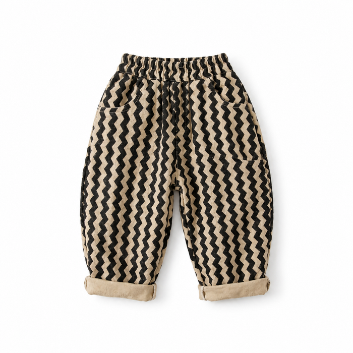 Zigzag Cotton Pants