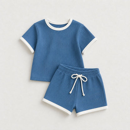 Ribbed Summer Shorts Set