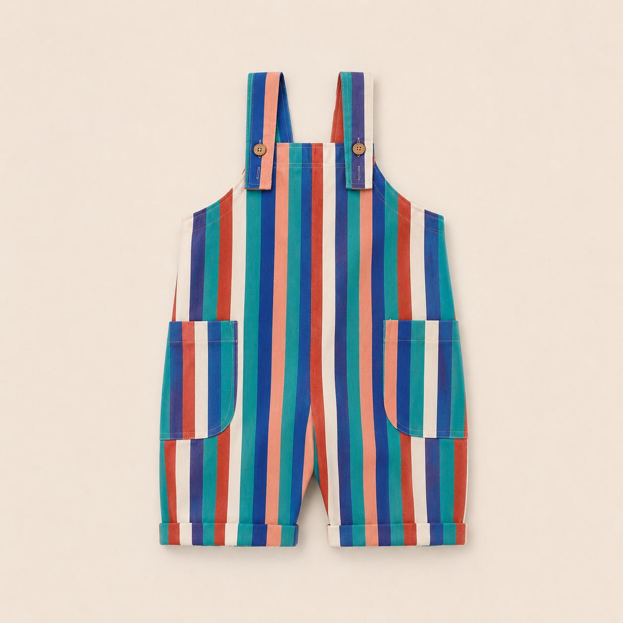 Rainbow Pocket Overalls