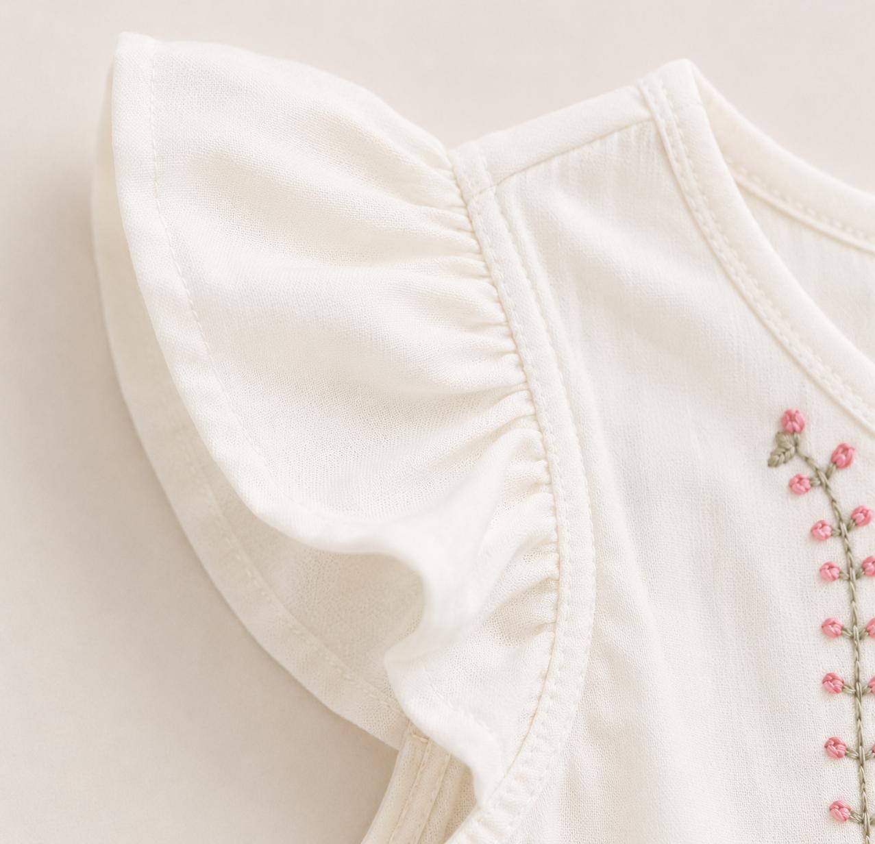 Rose Flutter Shorts Set