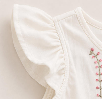 Rose Flutter Shorts Set