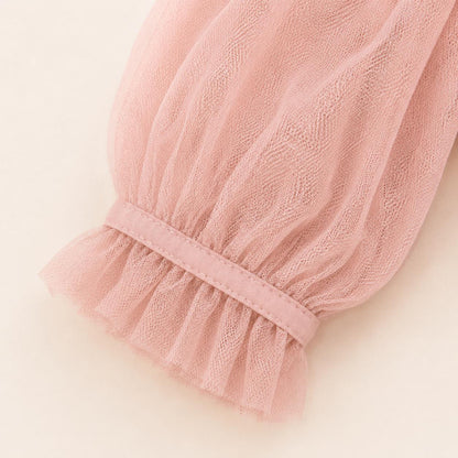 Blush Puff Sleeve Romper