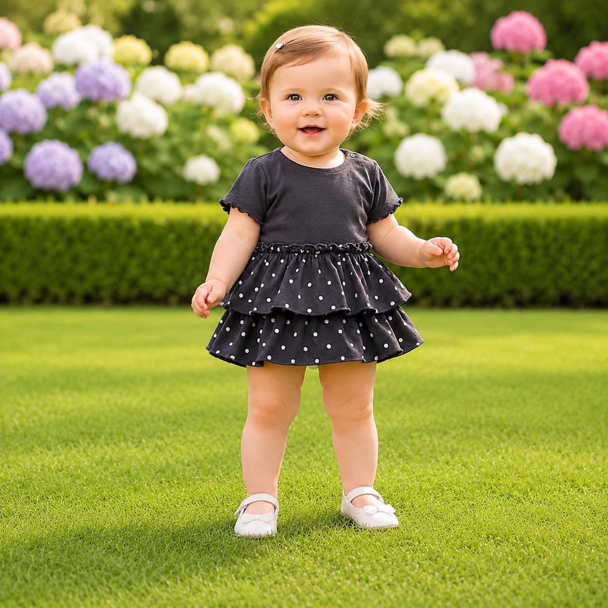 Polka Ruffle Skirt Shorts