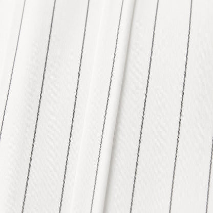 White Stripe Straight Pants