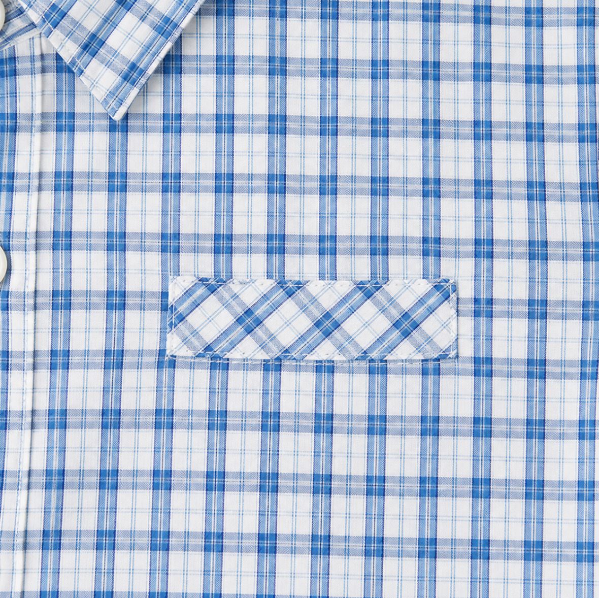 Blue Check Shirt Set