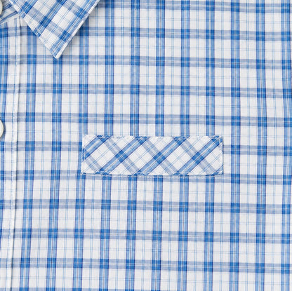 Blue Check Shirt Set
