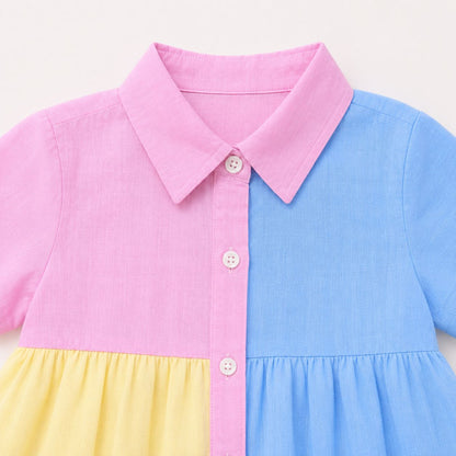 Pastel Patchwork Dress