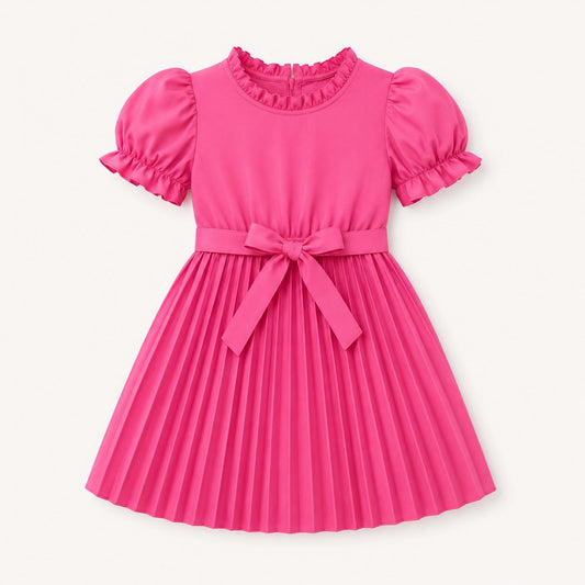 Blush Pleated Dress