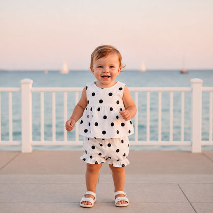 Polka Dot Bow Set