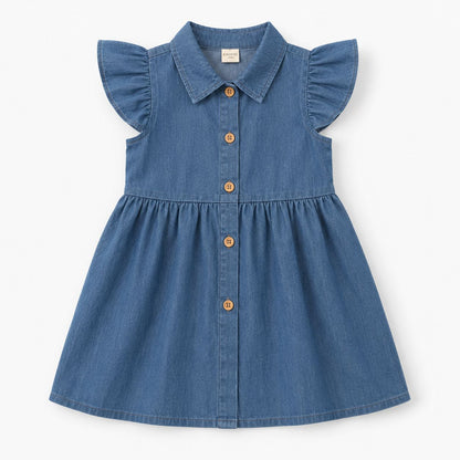 Denim Button Dress