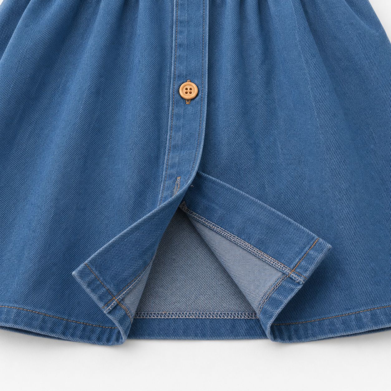 Denim Button Dress