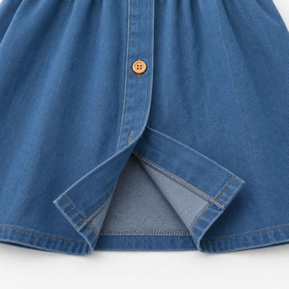 Denim Button Dress