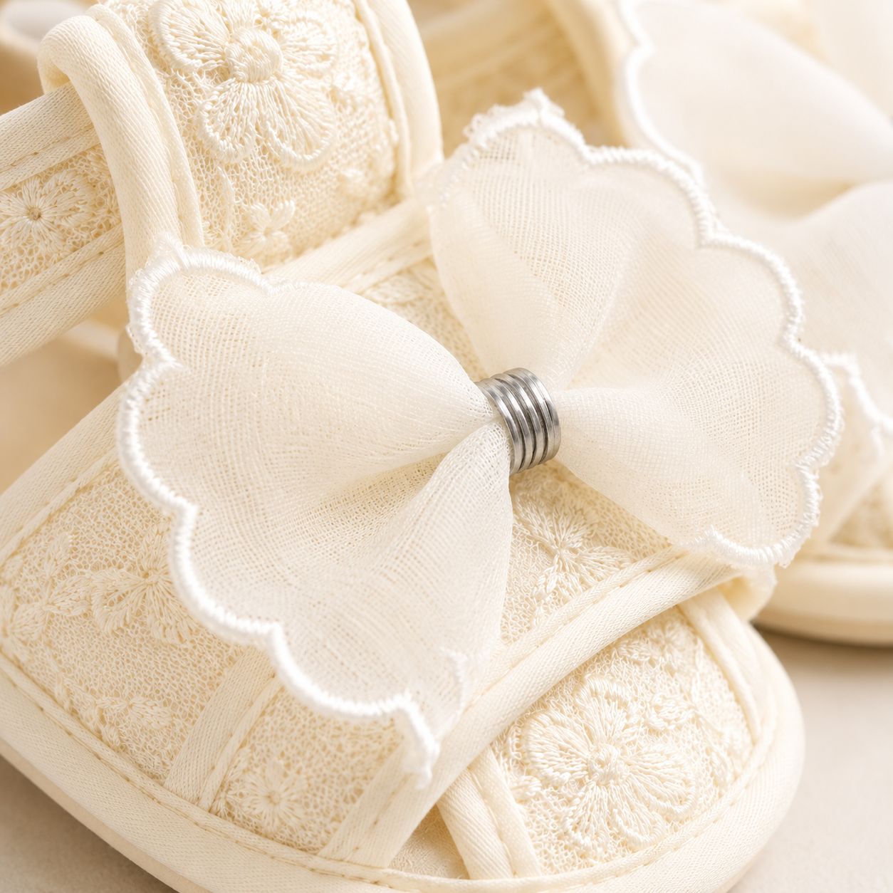 Lace Bow Sandals