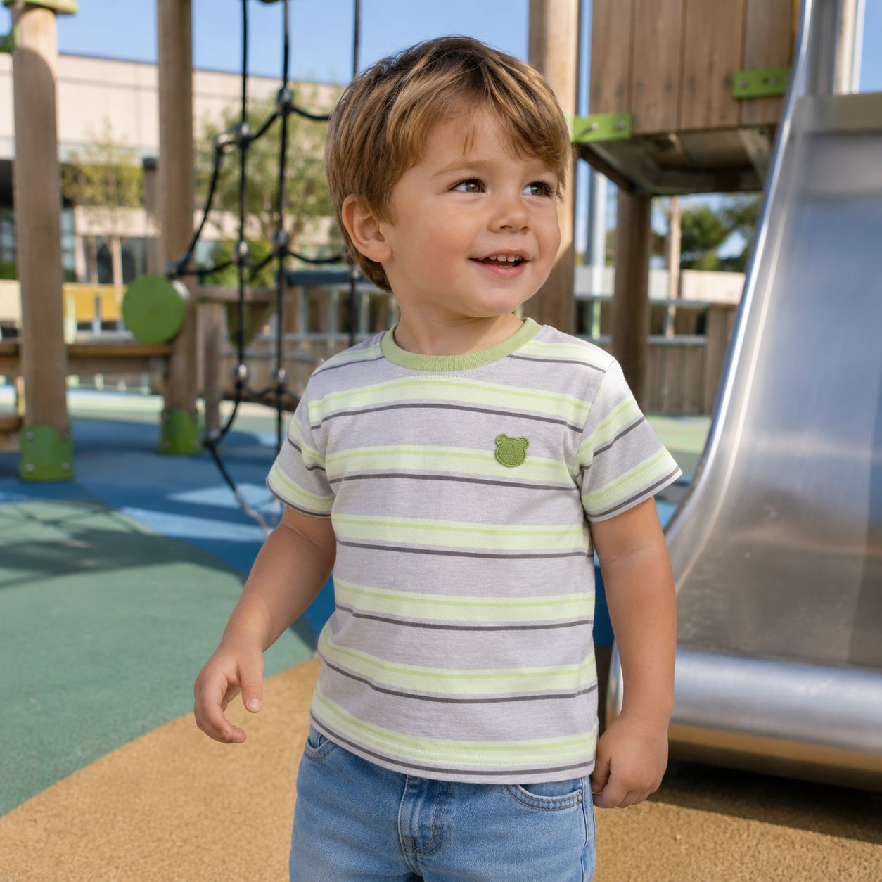 Little Bear Stripe Tee