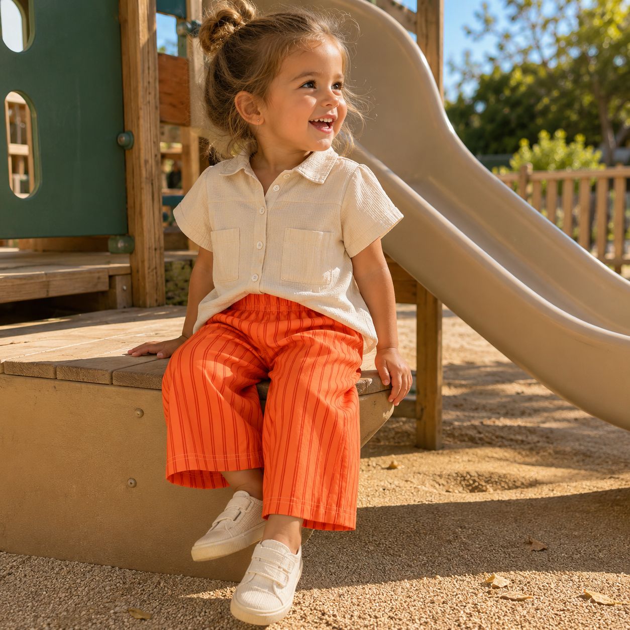 Stripe Pull On Pants