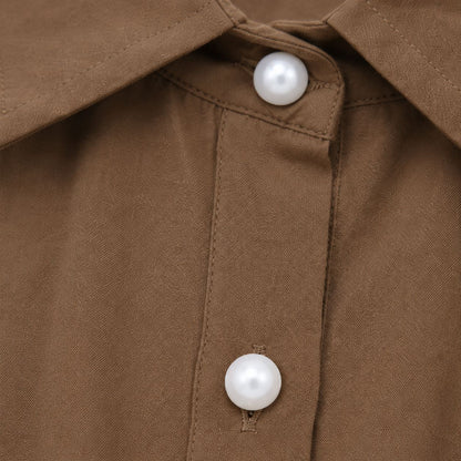 Button Front Shorts Set