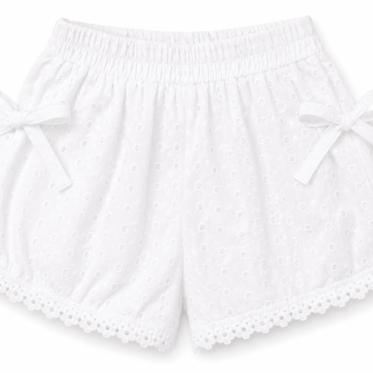 Lace Trim Shorts Set