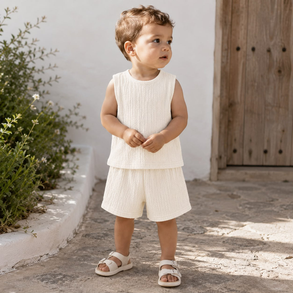 Cotton Tank Shorts Set