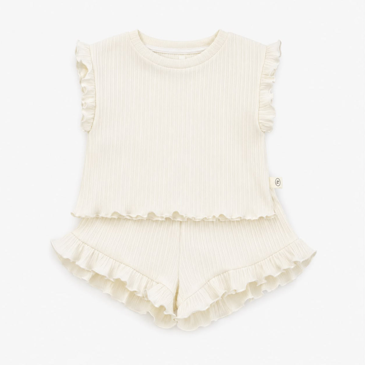 Knitted Frill Top and Shorts Set